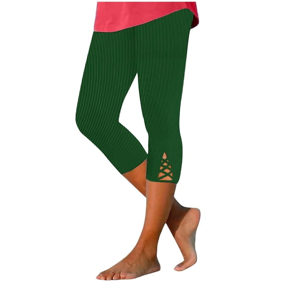 Tbopshirt Capri Pants for Women Elastic Waist Summer Solid Casual with Outing Capris Pants,S-XXL