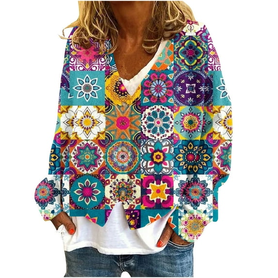 Tbopshirt Cardigan Sweaters for Women,Womens Fleece Jackets Coats,Fall Fashion Printed V-neck Cardigan Plush Casual Jacket Long Sleeved Tops/shirt,Cardigans for Women Plus Sizes