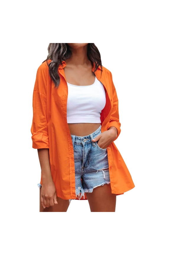 Cardigan for Women,Fashion Women Long Sleeve Cardigan Solid Color Casual Cardigan Blouse Tops Girls Zip Up Jacket