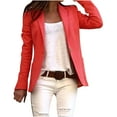 thumbnail image 1 of Tbopshirt Cardigan for Women,Clearance Women Casual Fashion Solid Color Long Sleeve Slim Jacket Suit Girls Zip Up Jacket, 1 of 4