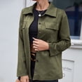 thumbnail image 1 of Tbopshirt Cardigan for Women,Clearance Women's Casual Long Sleeve Coat Hoodless Jacket Single-Breasted Fashionable Pocket Tops Girls Zip Up Jacket, 1 of 6