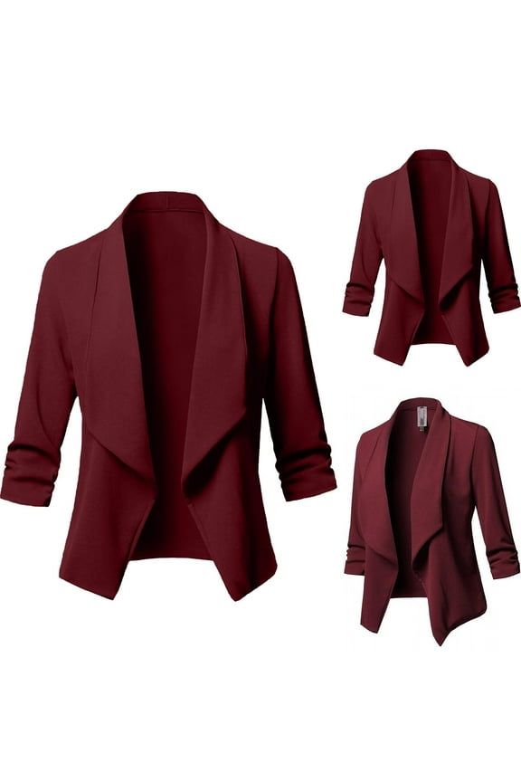 Cardigan for Womens Fashion Casual Solid Open Cardigan Long Sleeve Jacket Coat Girls Zip Up Jacket