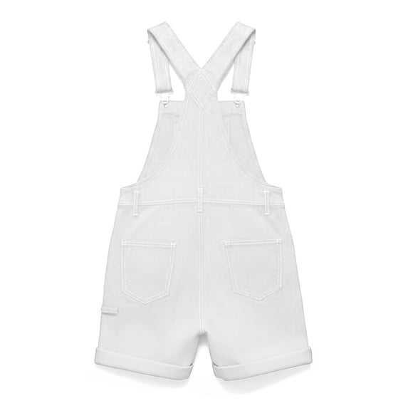 Tbopshirt Cargo Shorts for Men Overalls Shorts Men Casual Fashion Soid Breast Pocket Washed Suspender Short Pants Cargo Pants