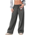 thumbnail image 1 of Tbopshirt Christmas Sweatpants for Women,Womens Sweatpants With Pockets,Elastic Waist Drawstring Lace-Up Casual Solid Color Sweatpants Wide Leg Yoga Pants,Plus Size Joggers Sweatpants, 1 of 1