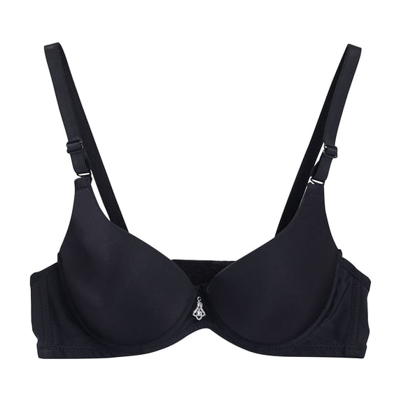 Tbopshirt Seamless Bras for Women Push Up Plus Size Solid Color Gathering Back Buckle Breathable Adjustable Shoulder Straps Shaping Double Breasted Everyday Bras