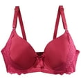 thumbnail image 1 of Tbopshirt Clearance!Womens Bras Solid Color Maternity Sleeping Gathered Together Underwear Adjustable Shoulder Straps Lace Bra Plus Size Everyday Bras, 1 of 4