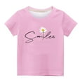 thumbnail image 1 of Tbopshirt Girls Clothes,Casual Gifts for Girls,T Shirt for Kids Short Sleeve Graphic Round Neck Crop Top for 3-12 Years Girls and Boy Tee, 1 of 3