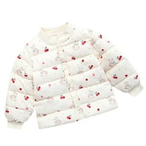 Tbopshirt Girls Coats,Girls Winter Coat,Puffer Jackets,Winter Coats for Girls,Fashion Girls and Boy' Children Casual Parka Jacket Long Sleeved Turndown Neck Girls Down Jacket