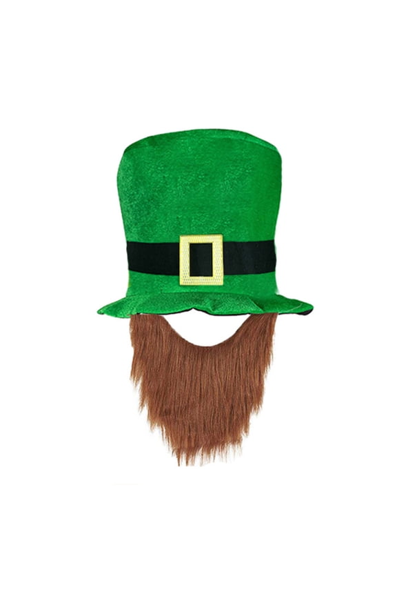 Hats,New Trend Irish St. Patrick's Day Hat With Beard Unisex Hat Beard,Hat for Men Women And Kids