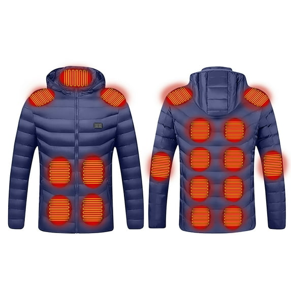 Tbopshirt Heated Jacket,Winter Coats for Women,Outdoor Warm Clothing Heated for Riding Skiing Fishing Charging Via Heated Coat,
