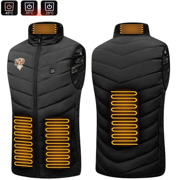 Tbopshirt Heated Vest,Winter Coats for Women,Christmas Plus Size Heated Coat for Men and Women 4 Heating Heated Jacket Winter Heating Coat