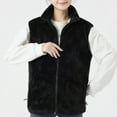 thumbnail image 1 of Tbopshirt Heated Vest,Winter Coats for Women,Fashion Women Sleeveless Stand-up Collar Casual Outwear Tops T-Shirt Zipper Coat Blouse, 1 of 6