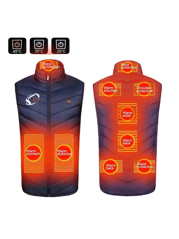 Heated Vest,Winter Coats for Women,Halloween Plus Size Heated Coat for Men and Women 9 Heating Heated Jacket Winter Heating Coat