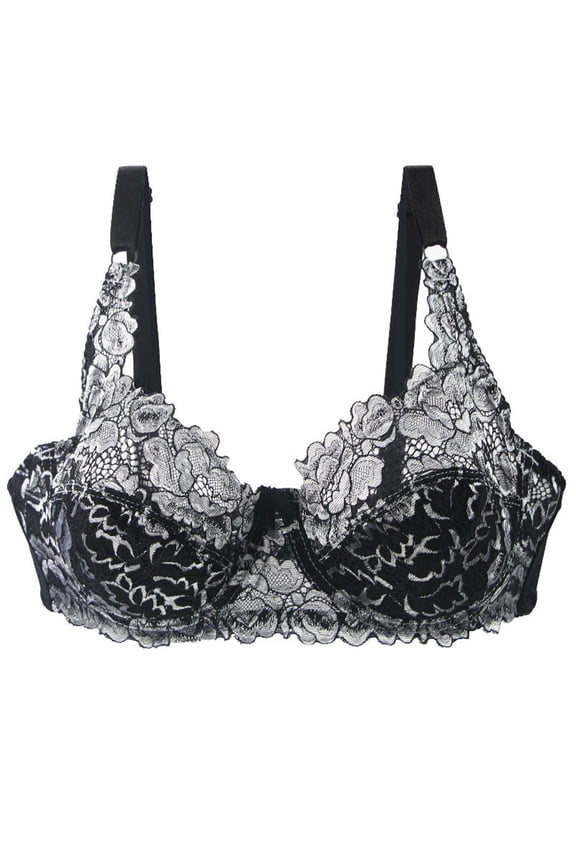 Lace Bras for Women Plus Size,Push up Bras,Women's Lace with Steel Solid Color Double Breasted Push up Bra,Women's T-Shirt Bras