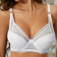 thumbnail image 1 of Tbopshirt Lace Bras for Women Plus Size,Women Bras Embroidered Glossy Comfortable Breathable Bra Underwear With Rims, 1 of 7