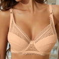 thumbnail image 1 of Tbopshirt Lace Bras for Women Plus Size,Women Bras Embroidered Glossy Comfortable Breathable Bra Underwear With Rims, 1 of 7