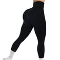 thumbnail image 1 of Tbopshirt Leggings for Women Tummy Control Plus Size Seamless Tights,High Waist Casual Trousers Solid Elastic Waist Stretchy Yoga Pants,S-L, 1 of 2