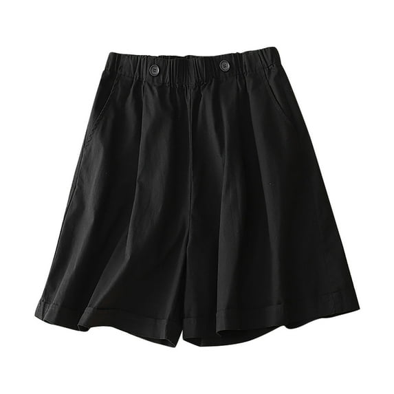 Tbopshirt Linen Shorts Women Plus Size,Womens Fashion Casual Pants Gifts for Women,Solid Color High Waisted Oversized Short Pants