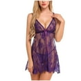 thumbnail image 1 of Tbopshirt Lingerie for Women Clearance Up to 50% off,Womens Lingeries Women Elegant Fashion Fashion Sling Lingerie Lace Gauze Underwear Suit,Valentines Day Gift for Her, 1 of 4