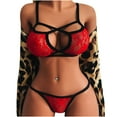 thumbnail image 1 of Tbopshirt Lingerie for Women,Womens Lingeries Women Lingerie Corset Lace Free Wire Racy Muslin Sleepwear Underwear tops+Briefs,Valentines Day Gift for Her, 1 of 8