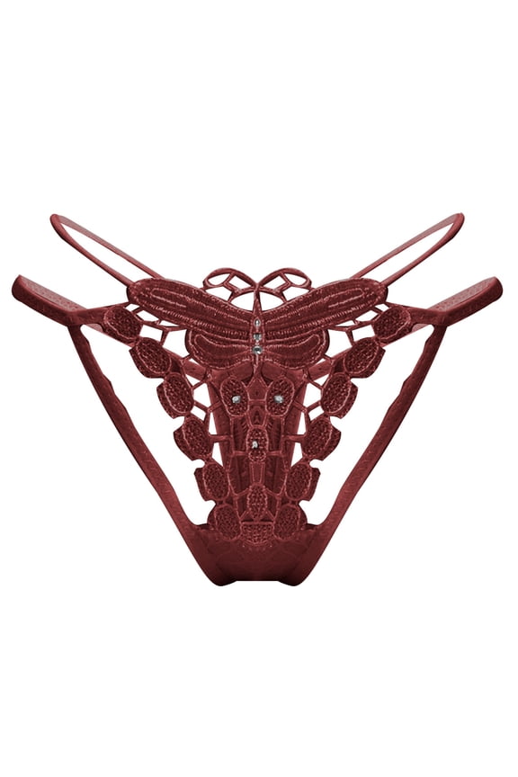 Lingerie for Women,Womens Lingeries Fashion Lace Women Solid Comfort Underwear Skin Friendly Briefs Panty Intimates Thon,Valentines Day Gift for Her