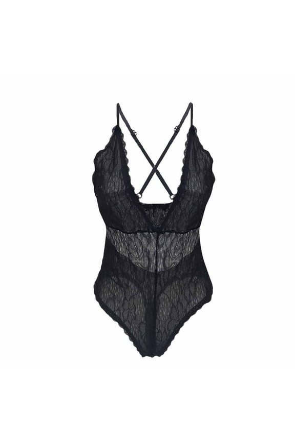 Lingerie for Women,Womens Lingeries Ladies Cool Girl Lingerie Lace Solid Sedin Seductive Fashion Sling Jumpsuit Suit,Valentines Day Gift for Her