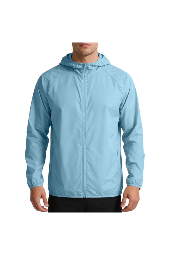 Long Sleeve Shirts for Men Thin Breathable Summer Sun Protection Clothing Plus Size Ice Silk Outdoor Sports Windbreaker Jacket,M-4XL