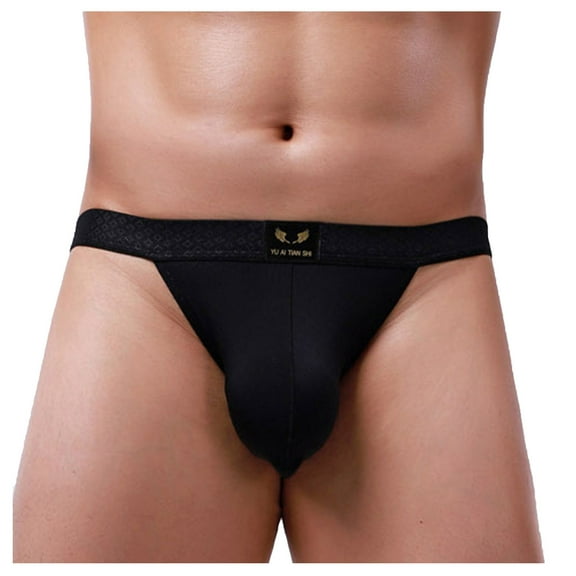 Tbopshirt Men's Brief Underwear Clearance,Men's Color Briefs Fashion Underwear Personalized Low-waist Hoop Panties Buttock Covering Briefs,Mens Gift