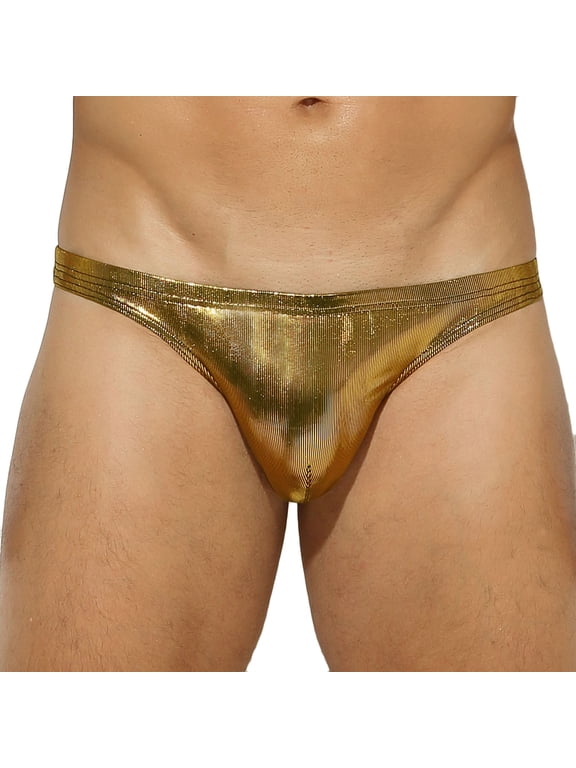 Men's Brief Underwear Clearance,Men's Color Briefs Fashion Underwear Personalized Low-waist Hoop Panties Buttock Covering Briefs,Mens Gift