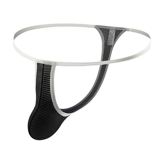 Tbopshirt Men's Underwear Briefs,Men's Summer Breathable Mesh Solid Color Thong Mesh Breathable Panties,Underwear String Bikini Briefs,Mens Gift