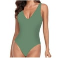 thumbnail image 1 of Tbopshirt One-Piece Swimsuit,Womens Swimsuits,Women's Set Swimsuit V-neck Backless One-Piece Filled Bra Swimwear Beachwear Binkini,Bathing Suit, 1 of 7