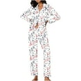 thumbnail image 1 of Tbopshirt Pajamas for Women,Pajamas Women's Valentine's Day Pajama Gift Set Hearts Print Long Sleeve Sleepwear Loungewear Pjs Lounge Set Nightwear,Womens Pajama Sets, 1 of 5