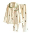 thumbnail image 1 of Tbopshirt Pajamas for Women,Women's Soft And Comfortable Couples' Winter Large Thickened And Plushed Home Set,Womens Pajama Sets, 1 of 4