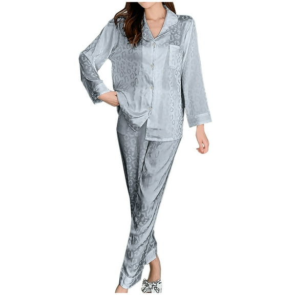 Tbopshirt Pajamas for Women,Womens Fashion Home Wear Pajamas Women Two-Piece Suit Long Sleeve Pants Pajama Set Homewear,Womens Pajama Sets