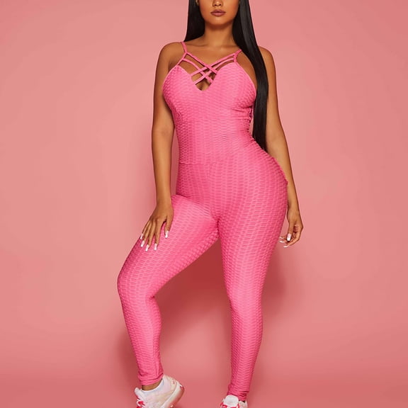 Tbopshirt Pants for Women Plus Size Women's Large Size Backless Yoga Exercise Fitness Pants Skinny Jumpsuit Loose Causal Pants