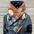 thumbnail image 1 of Tbopshirt Scarf for Women Christmas Sale Deals,Gifts for Women,Christmas Gifts Women Casual Printing Scarf Fashion Retro Multi-Purpose Shawl Button Scarf Womens Scarves Holiday Savings, 1 of 3