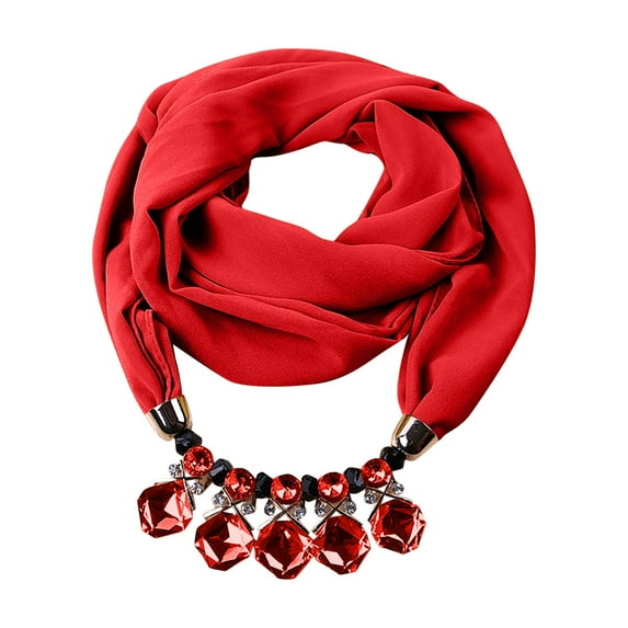 Tbopshirt Scarf for Women,Gifts for Women,Christmas Gifts Women Cotton Linen Necklace Pendant Scarf Ethnic Style Soft Necklace Scarf Womens Scarves