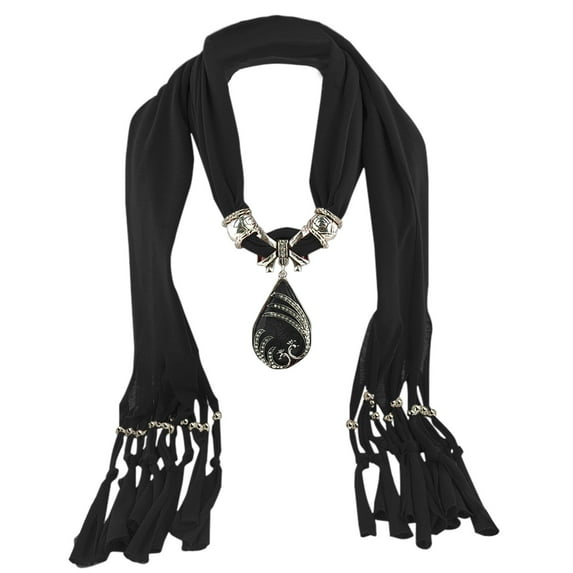 Tbopshirt Scarf for Women,Gifts for Women,Christmas Gifts Women Cotton Linen Necklace Pendant Scarf Ethnic Style Soft Necklace Scarf Womens Scarves