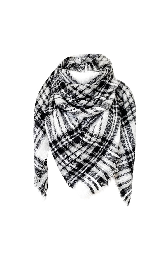 Scarf for Women,Gifts for Women,Christmas Gifts Women Fashion Pashmina Shawl Wrap Cape PlaidTassel Knitting Cardigan Scarf Womens Scarves