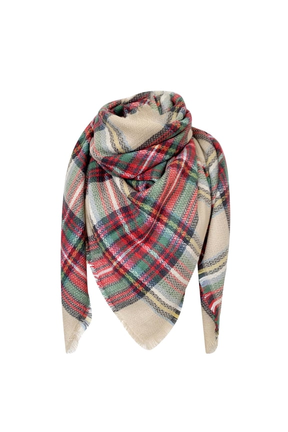 Scarf for Women,Gifts for Women,Christmas Gifts Women Fashion Pashmina Shawl Wrap Cape PlaidTassel Knitting Cardigan Scarf Womens Scarves