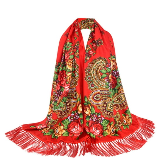 Tbopshirt Scarf for Women,Gifts for Women,Christmas Gifts Women Lady Folk-Custom Print tie Tassel Square Scarf Wrap Shawl Travel Scarve Womens Scarves