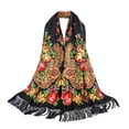 thumbnail image 1 of Tbopshirt Scarf for Women,Gifts for Women,Christmas Gifts Women Lady Folk-Custom Print tie Tassel Square Scarf Wrap Shawl Travel Scarve Womens Scarves, 1 of 6