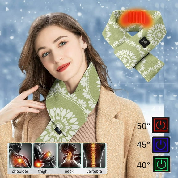 Tbopshirt Scarf for Women,Gifts for Women,Smart USB Charging Neck and Shoulder Winter Cold Protection and Warm Heating Men and Women Scarf,Womens Scarves