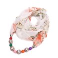 thumbnail image 1 of Tbopshirt Scarf for Women,Gifts for Women,Women Cotton Linen Necklace Pendant Scarf Ethnic Style Soft Necklace Scarf,Womens Scarves, 1 of 1