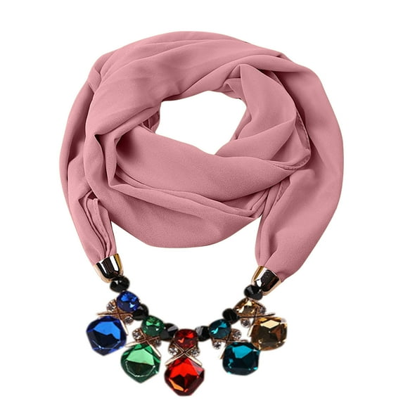 Tbopshirt Scarf for Women,Gifts for Women,Christmas Gifts Women Cotton Linen Necklace Pendant Scarf Ethnic Style Soft Necklace Scarf Womens Scarves