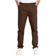 thumbnail image 1 of Tbopshirt School Uniform Pants for Boys Children's Suits Pants Elastic Waist Performance Outerwear Pants, 1 of 8