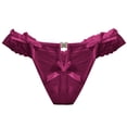 thumbnail image 1 of Tbopshirt Sexy Lingerie for Women,Womens Lingeries Fashion Lace Women Solid Comfort Underwear Skin Friendly Briefs Panty Intimates Thon,Valentines Day Gift for Her, 1 of 5