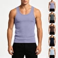 thumbnail image 1 of Tbopshirt Sleeveless Shirts for Men Plus Size Tank Tops Racerback Tank Top Fitness Stretch Tank Top Adult Male Sweat-absorbing Ribbed Sports,L-4XL, 1 of 9