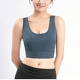 thumbnail image 1 of Tbopshirt Sports Bras for Women Sports Yoga Bra Shockproof Fitness High Strength Big U Back Yoga Vest, 1 of 5