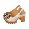 thumbnail image 1 of Tbopshirt Summer Heeled Sandals for Women with Arch Support Block Heel Open Toe Casual for Wedding Party, 1 of 9